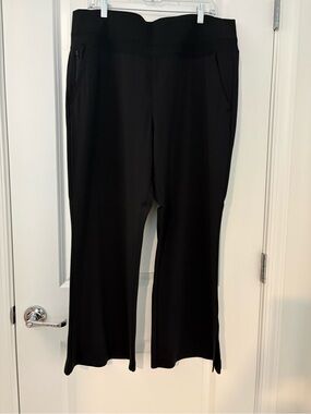 Athleta Black Wide-Leg Pull-On Pants